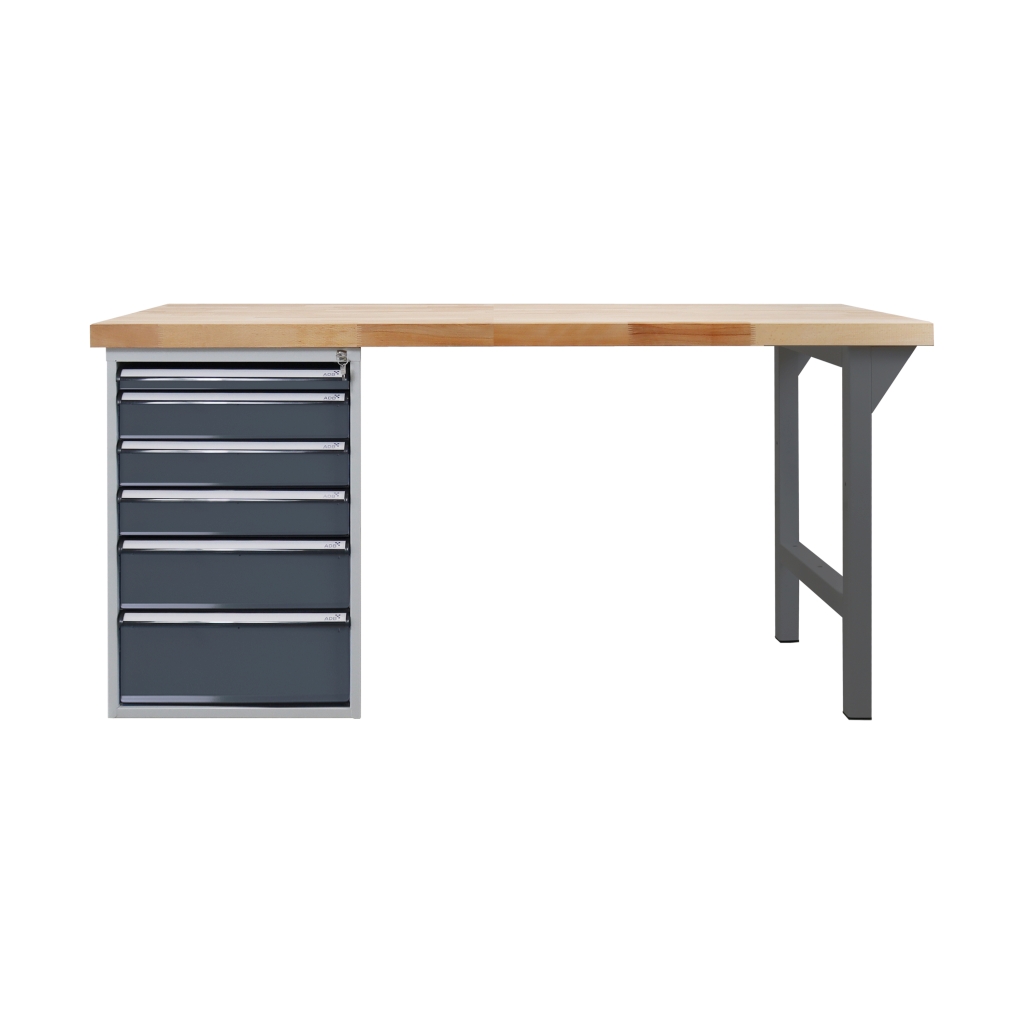 Bild von Werkbank mit Schubladenbox 6 SL 1500 (VPE=1 Stück)